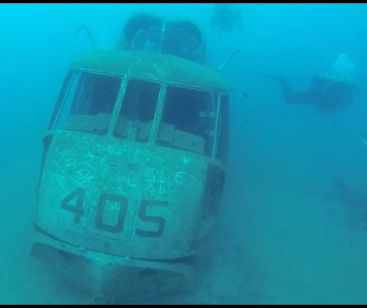 Helicopter Wreck Dive Cartagena
